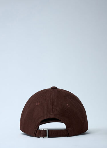Jacquemus Logo Motif Baseball Cap Brown jac0362004