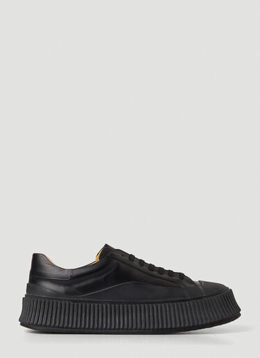 Jil Sander 厚底运动鞋 黑 jil0147041