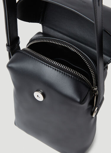 Jil Sander 스몰 리드 크로스바디 백 블랙 jil0153020