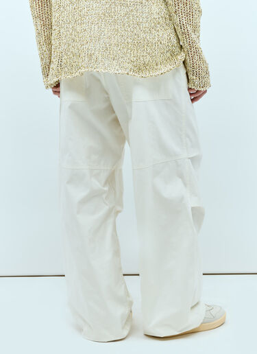 Jil Sander 膝部褶裥长裤 白色 jil0155005