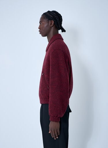 Jil Sander Wool-Blend Bomber Jacket Red jil0161004