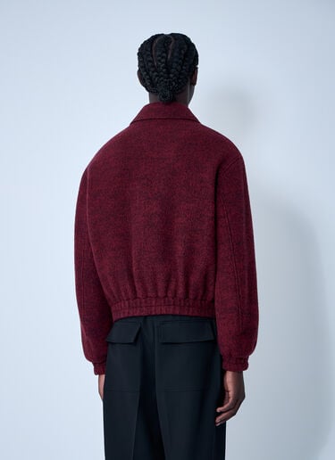 Jil Sander Wool-Blend Bomber Jacket Red jil0161004