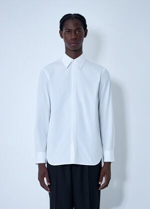 Jil Sander Cotton Button-Down Shirt White jil0161006
