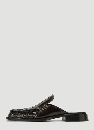 Whipstitch Leather Mules Jil Sander Whipstitch Leather Mules Black jil0244014