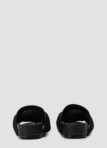 Jil Sander Pleated Sandals Black jil0244015