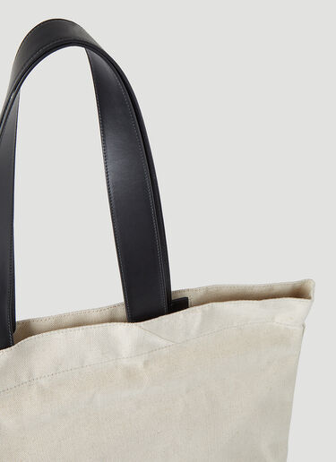Logo Shopper Tote Bag Jil Sander Logo Shopper Tote Bag White jil0245041