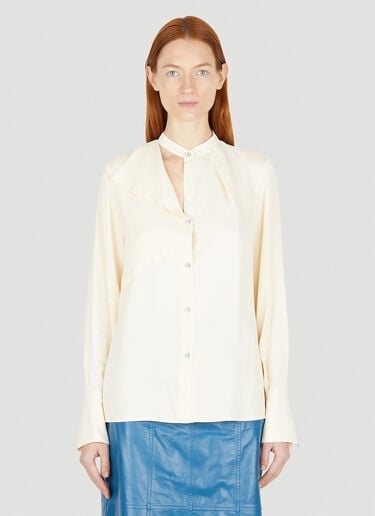 Open Chest Shirt Jil Sander Open Chest Shirt Cream jil0251002