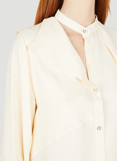 Open Chest Shirt Jil Sander Open Chest Shirt Cream jil0251002