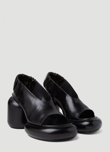 블록 힐 슈즈 Jil Sander 블록 힐 슈즈 블랙 jil0251040