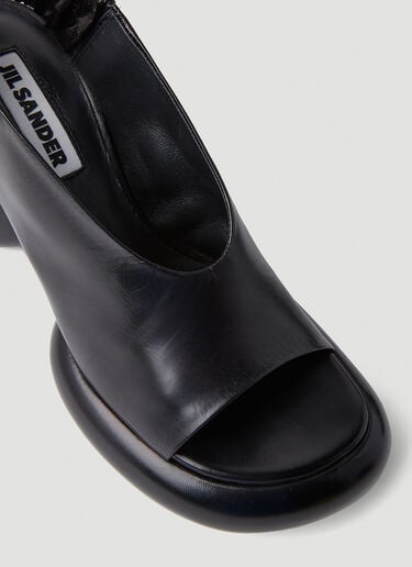 블록 힐 슈즈 Jil Sander 블록 힐 슈즈 블랙 jil0251040