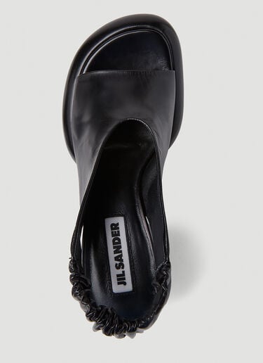 블록 힐 슈즈 Jil Sander 블록 힐 슈즈 블랙 jil0251040