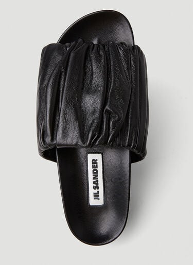 주름 샌들 Jil Sander 주름 샌들 블랙 jil0251042