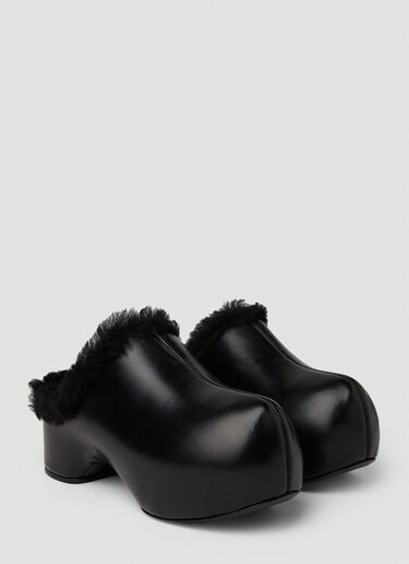 羊毛皮木屐 Jil Sander 羊毛皮木屐 黑色 jil0251058