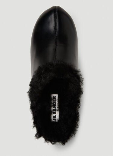 羊毛皮木屐 Jil Sander 羊毛皮木屐 黑色 jil0251058