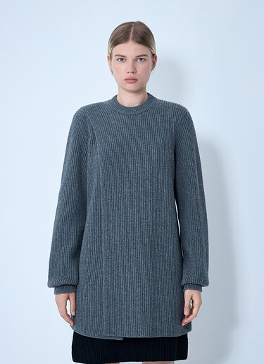 Jil Sander 叠层拼接针织衫 黑色 jil0262003