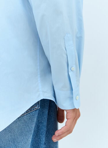 Logo-Print Tie Shirt Jean Paul Gaultier Logo-Print Tie Shirt Blue jpg0157005