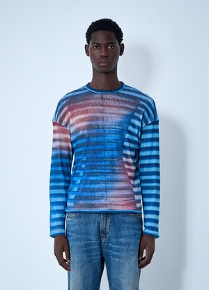 Jean Paul Gaultier Air Mesh Top Blue jpg0161002