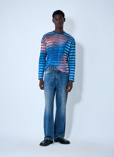 Air Mesh Top Jean Paul Gaultier Air Mesh Top Blue jpg0161002
