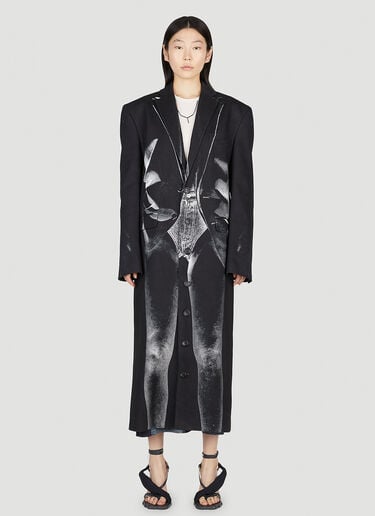 Trompe L'Oeil Janty Coat Y/Project x Jean Paul Gaultier Trompe L'Oeil Janty Coat Black jpg0252018