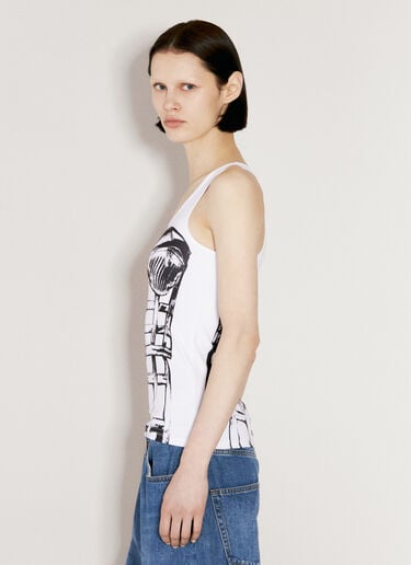Cage Trompe L'oeil Tank Top Jean Paul Gaultier Cage Trompe L'oeil Tank Top White jpg0256016