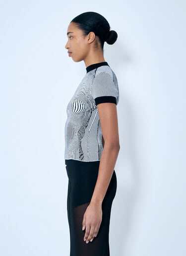 Morphing Pinstripe Top Jean Paul Gaultier Morphing Pinstripe Top Grey jpg0259014
