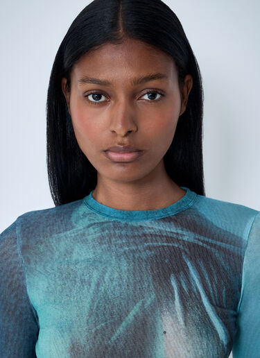 Water Mesh Top Jean Paul Gaultier Water Mesh Top Blue jpg0261003