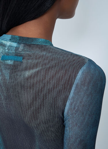 Jean Paul Gaultier Water Mesh Top Blue jpg0261003