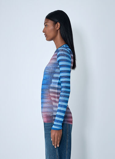 Jean Paul Gaultier Air Mesh Top Blue jpg0261009