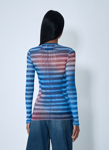 Jean Paul Gaultier Air Mesh Top Blue jpg0261009