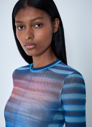 Air Mesh Top Jean Paul Gaultier Air Mesh Top Blue jpg0261009