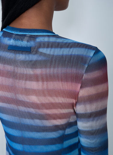 Air Mesh Top Jean Paul Gaultier Air Mesh Top Blue jpg0261009