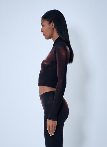 Jean Paul Gaultier Wood Mesh Top Black jpg0262001