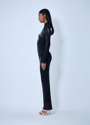 Wood Mesh Maxi Dress Jean Paul Gaultier Wood Mesh Maxi Dress Black jpg0262002