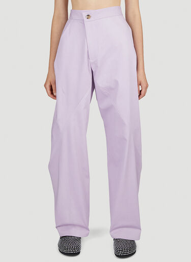 JW Anderson 扭褶工装裤 浅紫色 jwa0251013