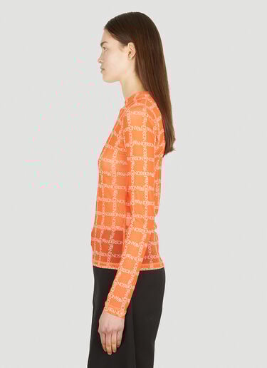 Monogram Mesh Top JW Anderson Monogram Mesh Top Orange jwa0251015