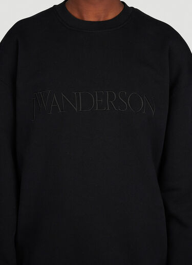 JW Anderson 徽标刺绣运动衫 黑色 jwa0253008