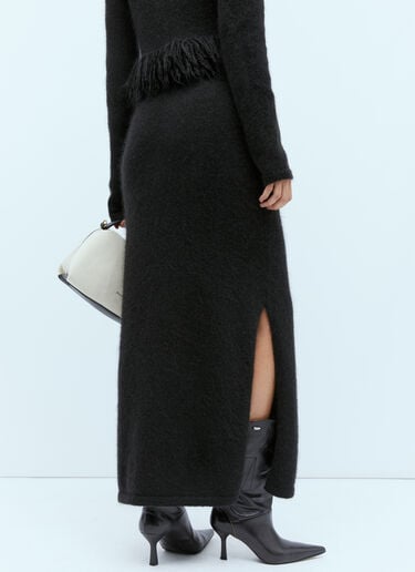 JW Anderson 사이드 스플릿 튜브 스커트 블랙 jwa0254006