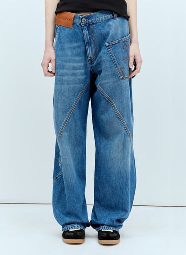 트위스티드 워크웨어 진 JW Anderson 트위스티드 워크웨어 진 블루 jwa0255008