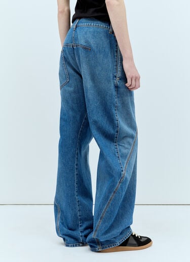 트위스티드 워크웨어 진 JW Anderson 트위스티드 워크웨어 진 블루 jwa0255008