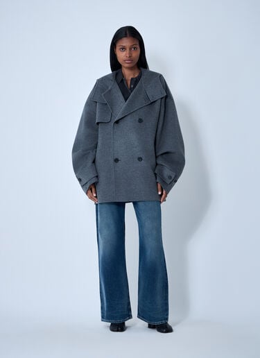 JW Anderson Oversized Pea Coat Charcoal jwa0261001