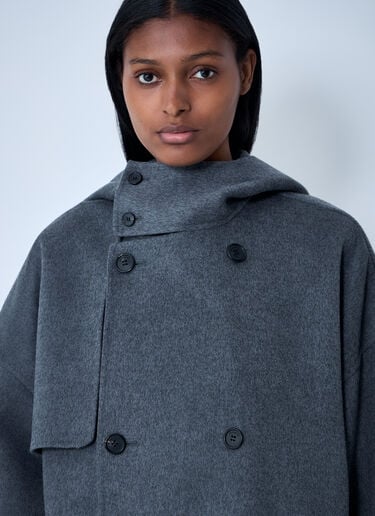 JW Anderson Oversized Pea Coat Charcoal jwa0261001