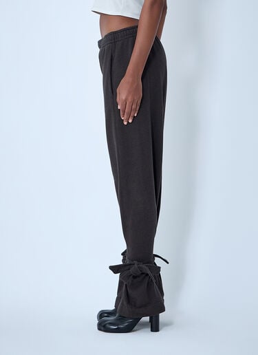 JW Anderson Tied Bow Track Pants Dark Brown jwa0261005