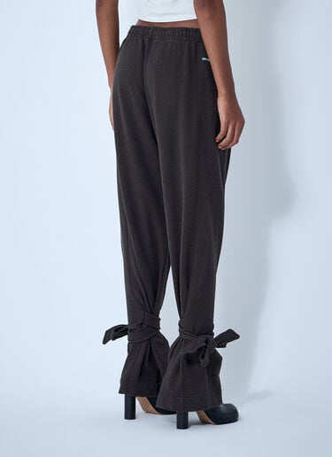 JW Anderson Tied Bow Track Pants Dark Brown jwa0261005