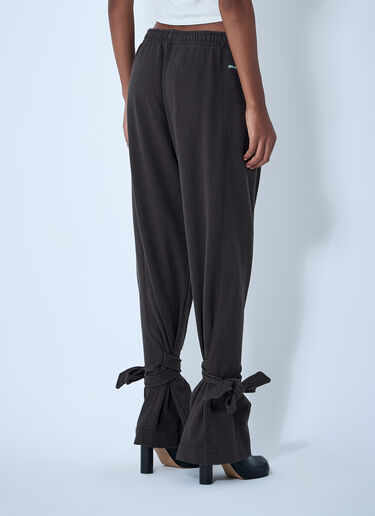 Tied Bow Track Pants JW Anderson Tied Bow Track Pants Dark Brown jwa0261005