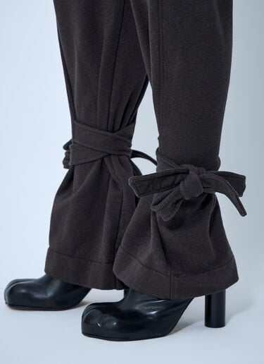 JW Anderson Tied Bow Track Pants Dark Brown jwa0261005