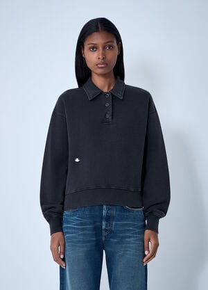 JW Anderson Polo Sweatshirt Black jwa0261006