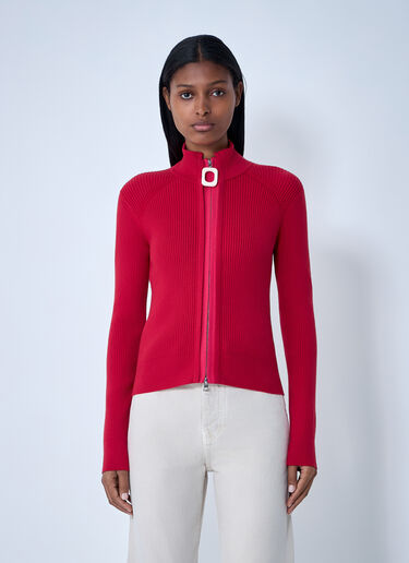 Rib Cardigan JW Anderson Rib Cardigan Red jwa0261007