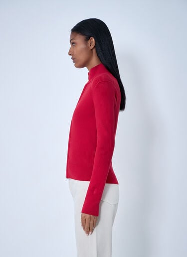 JW Anderson Rib Cardigan Red jwa0261007