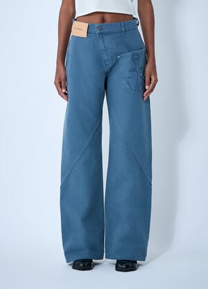 JW Anderson Twisted Pants Blue jwa0261008