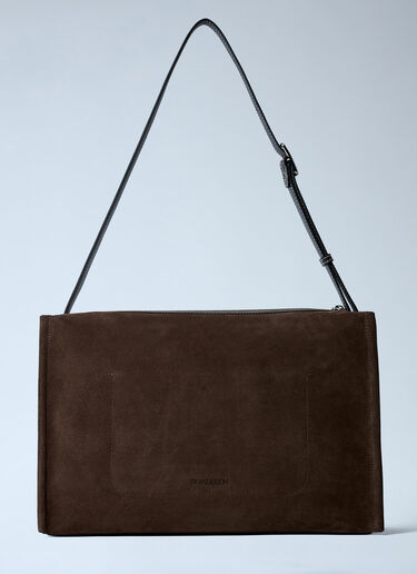 JW Anderson Leather Loafer Bag Brown jwa0261011